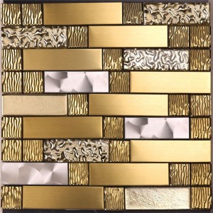 paraspruzzi mosaici per la vendita d'oro metal arte mosaico