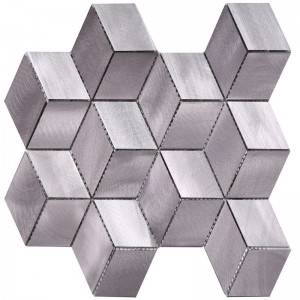 alluminio grigio matt finire di piastrelle per bagno muro della cucina