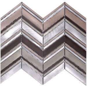 hlc27 grey lega di alluminio miscela vetro decorativi piastrelle strip per cucina storto