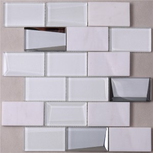 hmb48 nuovo design autoadesivi 3d cubo 3d gel mosaico muro tessere