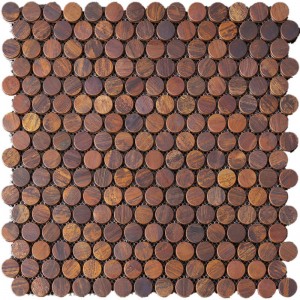 buon prezzo penny round tessera al mosaico, per l'arredamento