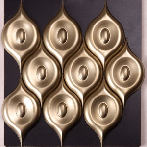 Piastrelle decorative con motivo 3D in metallo incantato
