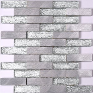 Piastrella di vetro in metallo Home / House / Home Depot Tile HLC130